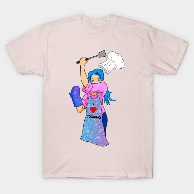 I Love Cooking Girl T-Shirt by iQdesign